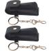 Lipstick Keychain Holder Set | Lip Balm Purse Storage | 2pcs Black Bag Organizer for Women - Buy Online on GoSupps.com