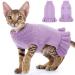 Dog sweater pet sweater for small dogs cute knitted classic cats sweater dress dog clothing coat for girls boy dog puppy cat purple xs XS purple