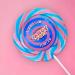 Bubble Gum XL Large Wheel Lollies - Swirl Lollipops - Party Favour - Sweets - Rock Candy 75g 4 Inch Diameter 9 Inch Length (X 1) - Buy Online on GoSupps.com
