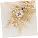 DRESSOOS Bead Hair Comb Wedding Headpiece for Bride Brides Hair Comb Flowers Decor Bridal Headpieces for Wedding Bunny Ears for Kids Crystal Decor The Flowers Bridesmaid Accessories Pearl - Buy Online on GoSupps.com