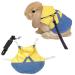 Adjustable soft rabbit dishes pet rabbit dishes rabbit dishes leash set adjustable rabbit leash for small animals rabbits cats guinea pig (m yellow) yellow m