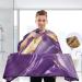 Kigai Purple Marble Barber Cape - Professional Waterproof Hair Cutting Cape for Men & Women - Adjustable Snap Closure Hairdressing Cape - Buy Online on GoSupps.com