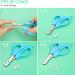Pill Splitter Scissors Set - Stainless Steel Blade, Ergonomic Handle for Small/Large Pills - Accurate Dosage for Elderly, Kids, Pets - 2 Pieces, Black/Sky Blue - Buy Online on GoSupps.com
