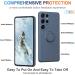 13peas Silicone Case for Samsung Galaxy S22 Ultra 5G (2022) Ring Case Upgrade 360 Degree Holder Stand Mobile Phone Case with Strap Chain Magnetic Car Holders Cover with Inner Microfibre (Blue) - Buy Online on GoSupps.com