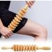 15-Inch Muscle Roll Rod - Wood Massage Tool with 9 Rollers for Deep Tissue Body Sculpting & Therapy - Buy Online on GoSupps.com