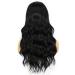 Wigoddess Long Black Wavy Synthetic Lace Front Wig 26 Inch - Natural Looking 150% Density Heat Resistant Fiber - Ideal for Black Women - Daily & Party Wear - Buy Online on GoSupps.com