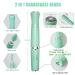 2 in 1 Electric Eyebrow Trimmer & Facial Hair Remover for Women | Painless Face Shaver | Rechargeable Epilator for Lips, Chin, Peach Fuzz | Green Case - Buy Online on GoSupps.com