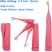 Folding Sonic Electric Toothbrush - Portable Rechargeable Travel Toothbrush with UVLED Sterilization & 4 Brush Heads - Pink - Buy Online on GoSupps.com