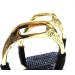 Buy PS Horse Articles Noble Safety Stirrup - Gold Brass with Joints & Floral Design | International Shipping - Buy Online on GoSupps.com