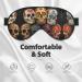 SSIMOO Sugar Skulls Eye Mask - Ultra-Soft Light-Blocking Comfortable Sleep Accessory - International Shipping Available - Buy Online on GoSupps.com