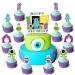 25pcs Monsters Inc Cake Topper Cupcake Toppers Birthday Party Supplies Cake Decorations Friend Theme
