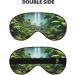 Soft Green Tropical Plants Waterfall Eye Mask | Adjustable Light Blocking Sleep Mask - Breathable & Double-Sided - Buy Online on GoSupps.com