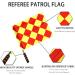 Shinestone Soccer Referee Flag Set with Case - 2 Designs | Football Linesman Flags Kit for Matches - Buy Online on GoSupps.com