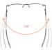 Stylish +3.0 Foldable Reading Glasses | Compact Case | Unisex Blue-Gray/Gunmetal | On-the-Go Optical Solutions - Buy Online on GoSupps.com
