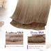 LAAVOO Brown Ombre Real Hair Extensions for Sewing | Virgin Balayage #8/60 - 25g 45cm Tressen - Buy Online on GoSupps.com