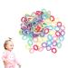 100 PCS Baby Hair Bobbles Colorful Hair Bands Elastic Hair Ties for Girls Elastic Hair Ties Candy Color Seamless Girls Hairbands Soft Hair Bobbles Hair Band for Baby Girls Kids
