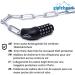 Gipfelsport Bicycle Lock - Secure Chain Lock with Combination for Kids & Adults - Black | International Shipping Available - Buy Online on GoSupps.com