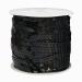 FQTANJU Black 6mm Crafts Round Flat Sequin Strip Trim on Strings for Crafts, Fringe, and Sewing 100 Yard Roll