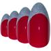 Shop Red Silver Stiletto Almond False Nails - 24 Bling Art Artificial Nails with Glue for Perfect Manicure | International Shipping Available - Buy Online on GoSupps.com