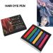 6 Colour Hair Chalk Temporary Hair Dye in Vibrant Colours Simple Hair Colour Kit Girls Wash Out Hair Dye for Dark and Light Hair DIY Cosplay Hair Colouring - Buy Online on GoSupps.com