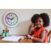 EasyRead Time Teacher Kids Wall Clock - Rainbow Face (29cm) for Classroom and Home-schooling - Buy Online on GoSupps.com