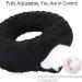 Piercing Pillow Ear Pillow Donut - Pain Relief for Earache Side Sleepers & Headphone Comfort | Minky Dot Black - Buy Online on GoSupps.com