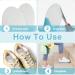 Buy 2 Pairs Cut to Fit Kids' Shoe Insoles - Soft Breathable Memory Foam Shock Absorption & Blister Prevention - Ideal for Comfort & Relief (8.74-9.33in - Buy Online on GoSupps.com