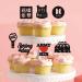 Keaziu 28 PCS Music Singer Cupcake Toppers KPOP Singer Cupcake Picks for Spring Day A-rmy B-T-S Singer Group Theme Party Birthday Party Decoration for Boys and Girls Spring Black - Buy Online on GoSupps.com