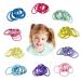 200 pieces elastic hair tie 2.5 cm x 0.2 cm baby hair tie girl multicolor hair tie perfect for children babies little girl (random color)