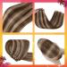 Buy Hetto Clip-In Extensions | Real Remy Hair #4/27 Dark Brown & Red Blonde Highlights - 80g 30 cm | International Shipping Available - Buy Online on GoSupps.com