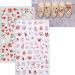 JMEOWIO 10 Sheets Valentines Day Heart Nail Art Stickers Decals Self-Adhesive Rose Love Nail Supplies Nail Art Design Decoration Accessories - Buy Online on GoSupps.com