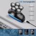 YEMIUGO 5 in 1 Electric Razor USB Bald Shaver Kit - IPX7 Waterproof Men's Grooming Set for Bald Men - Beard, Hair, Nose Trimmer - Facial Clean Massage Brush - Ideal Gift for Father, Husband - Buy Online on GoSupps.com