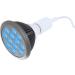 Hooga Blue Light Therapy Bulb | 415nm Wavelength, 12 LEDs | Power Cord Included | Acne and Sun Damage Treatment | Skin Texture Improvement - Buy Online on GoSupps.com