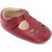 Dotty Fish Red Leather T-bar First Walking Shoes for Baby & Toddler Girls | Non-Slip | Size 5 UK Child - Buy Online on GoSupps.com