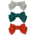Women & Girls Chiffon Large Hair Clips - 3 Pack in Green Gray Orange | Stylish Accessories for All Occasions - Buy Online on GoSupps.com