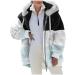 Hanxiulin Women's Long Hooded Fleece Jacket - Plush & Cuddly Winter Coat (5XL Light Blue) - Perfect for Cold Weather - Buy Online on GoSupps.com
