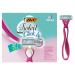 BIC Soleil Bella Click Women's 4-Blade Disposable Razor, 1 Handle and 12 Cartridges 1 Handle & 12 Cartridges 1 Count (Pack of 1)
