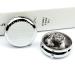 Round Black and White Tiger Print Pill Box - 3 Compartment Portable Organizer | Decorative Metal Pocket Pill Case - Buy Online on GoSupps.com