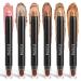 6 Colors Glitter Eyeshadow Stick Colorful Set Waterproof Eye Shadow Pencil Eye shadow Stick Pen Makeup Set Waterproof & Long Lasting Starter Eyeshadow Stick Sets