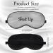 4-Piece Funny Silk Sleep Mask Set for Women & Men - Adjustable Blindfold for Travel, Nap, Meditation - Black, Gray, Pink, Purple - Buy Online on GoSupps.com