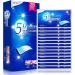 Vinmall 14 strips 28 pieces teeth whitening 5D white professional teeth whitening white teeth strips help eliminate / smoking / coffee / soda / stained wine mint flavor