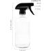 Cornucopia 16oz Clear Glass Spray Bottles (2 Pack) with Chalk Labels - Boston Round, 3-Setting Adjustable Sprayers - Buy Online on GoSupps.com