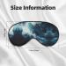 SSIMOO Within The Tides Print Ultra-Soft Light-Blocking Eye Mask - Optimal Comfort for Restful Sleep Black | International Shipping Available - Buy Online on GoSupps.com