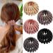 Bird Nest Magic Hair Clip  TOBATOBA Hair Holder Clips Birds Nest Hair Clip  Lazy Bird's Nest Plate Hairpin for Thin Hair  Expandable Ponytail Holder Bun Maker Hair Accessories for Women Girls 5Pcs Matte Plastic Bird Nest...