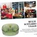 Zerodeko Nut Trays European Serving Candy Layer Snack Organizer Dried Household Style Platter with Plate Container Nut 22X9.5CM Green - Buy Online on GoSupps.com