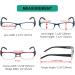Eyekepper 4-Pack Rectangular Reading Glasses for Men & Women with Spring Hinges - +2.00 Diopters Blue - Buy Online on GoSupps.com