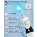 Cordless Water Flosser Oral Irrigator - 5 Modes LCD Display, Rechargeable, 350ml Tank, Dental Teeth Cleaner with 7 Jet Tips - Home & Travel - Buy Online on GoSupps.com