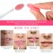3 PCS Lip Scrub Brush Silicone Exfoliating Lip Brush Reusable Lip Scrubber Tool Soft Cleaning Lip Exfoliator Brush for Smoother and Fuller Lip Appearance (Pink+Green+Purple) - Buy Online on GoSupps.com