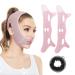 2 PCS Beauty Face Sculpting Sleep Mask  V Line Lifting Mask Double Chin Reducer  Chin Mask Lift  V Line Lifting Mask  V Line Shaping Face Masks  Chin Slimmer for Women 1-pink
