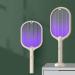 Fly Swatter - 3000V Rechargeable Electric Racket - 2 in 1 Fly Swatter with USB Rechargeable Base 3-Layer Safety Mesh Inhaled Photocatalyst Fly Trap Light Cyhamse (Beige) - Buy Online on GoSupps.com